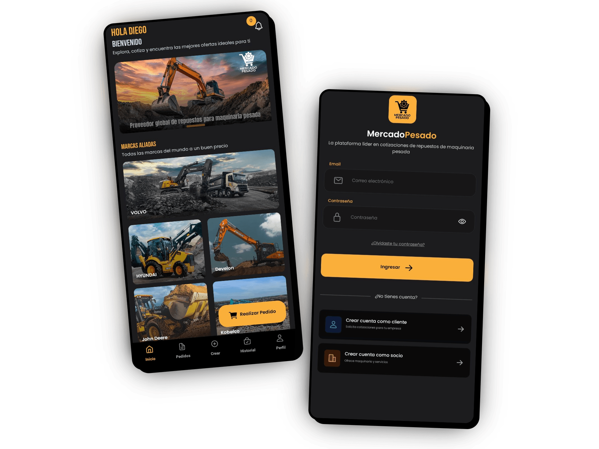 App móvil Mercado Pesado